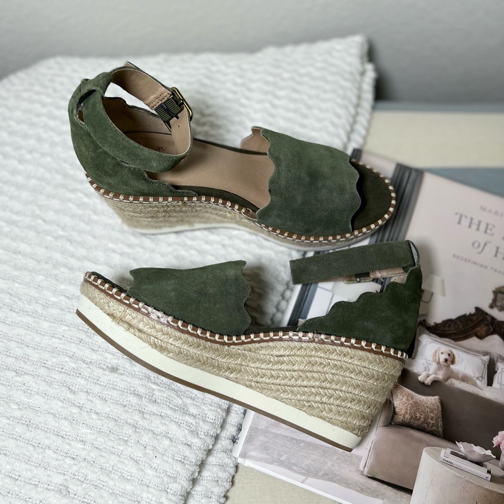 Olive 3 Inch Wedge Sandals